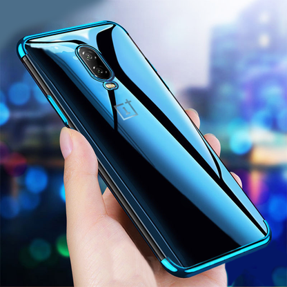 OnePlus 6T Original Electroplating Transparent Back Case