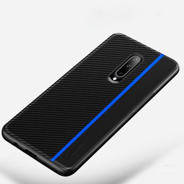 Frosted Carbon Fiber PU Leather Protective Case - OnePlus