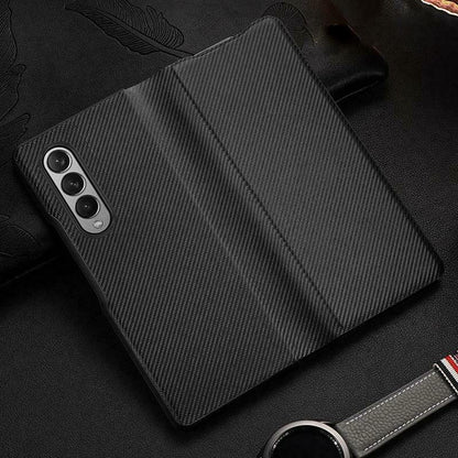 Galaxy Z Fold3 Carbon Fiber Leather Case