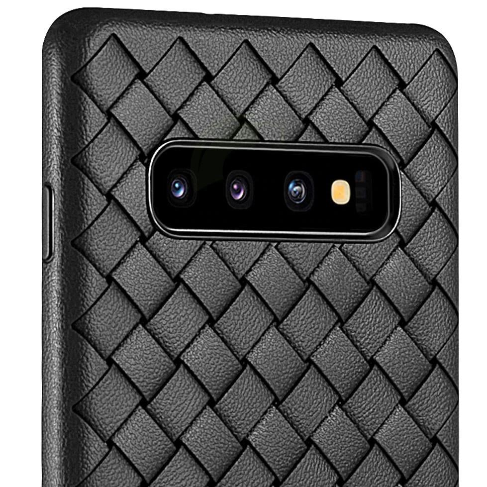 Henks ® Galaxy S10 Plus Ultra-thin Grid Weaving Case