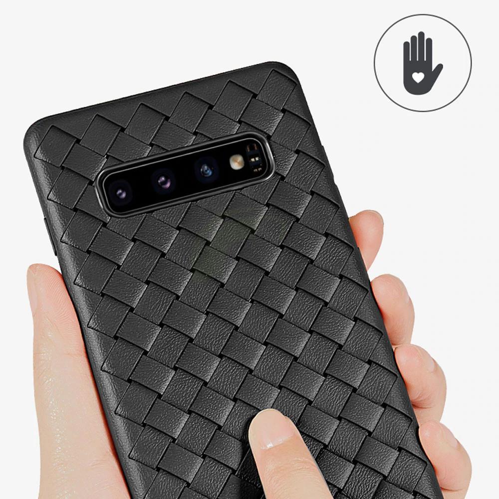 Henks ® Galaxy S10 Ultra-thin Grid Weaving Case