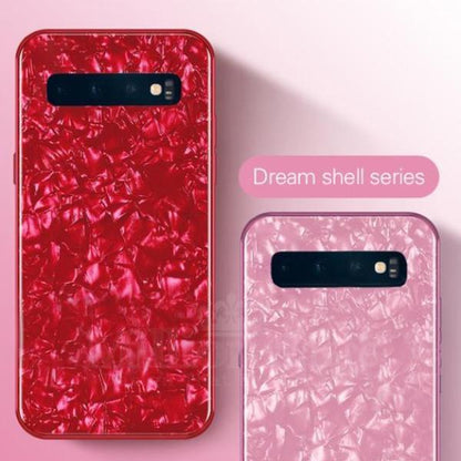 Galaxy S10 Dream Shell Textured Marble Case