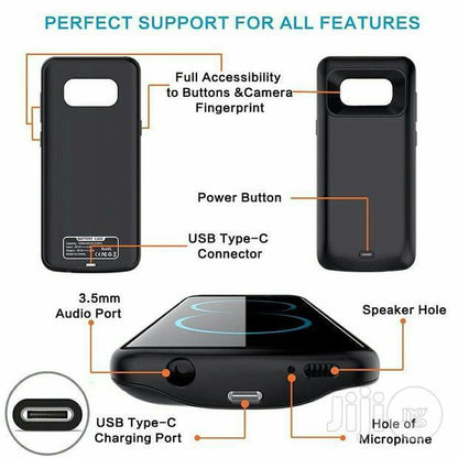 JLW® Galaxy S8 Plus Portable 5000mah Battery Shell Case