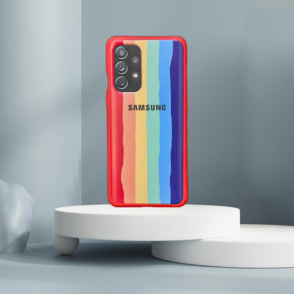 Galaxy A52 Rainbow Liquid Silicone Logo Case