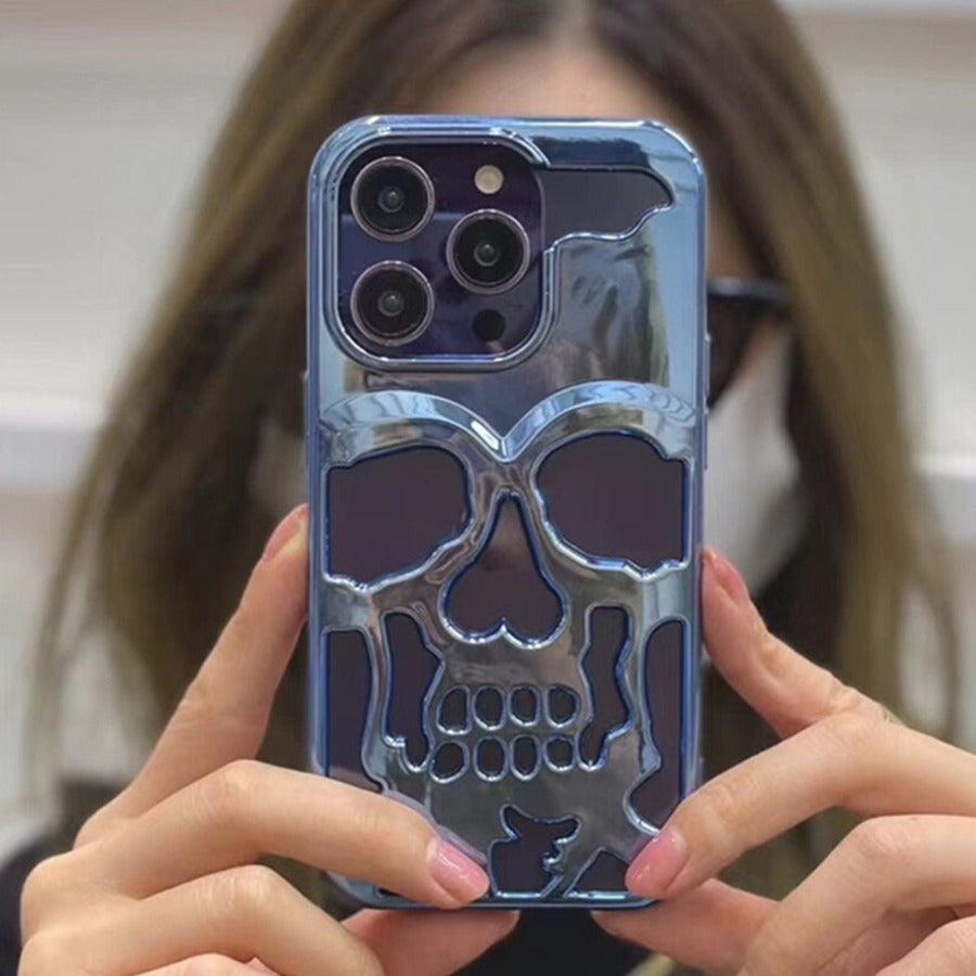 iPhone 13 Pro Max Hollow Skull Design Case