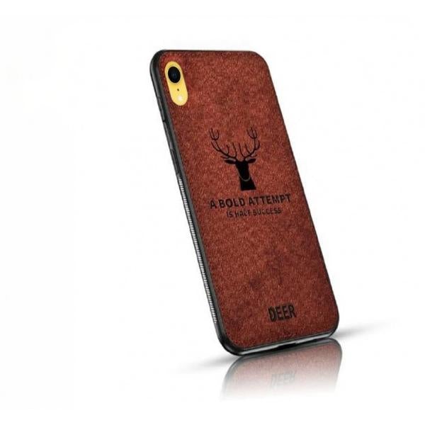 iPhone XR (3 in 1 Combo) Deer Case + Tempered Glass + Earphones