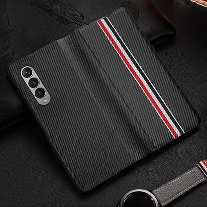 Galaxy Z Fold3 Luxury Leather Foldable Flip Case