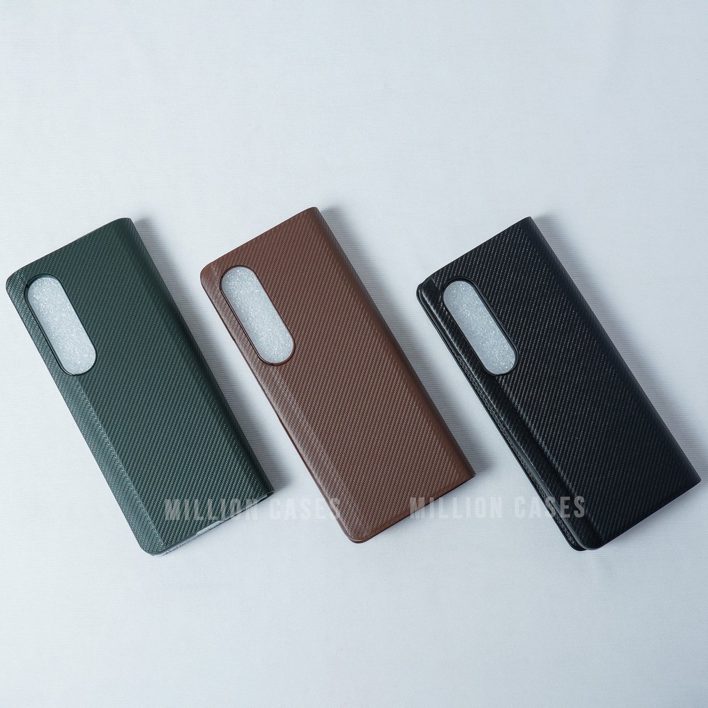 Galaxy Z Fold4 Carbon Fiber Leather Case