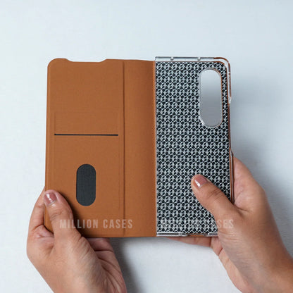 Galaxy Z Fold4 Leather Textured Slim Case